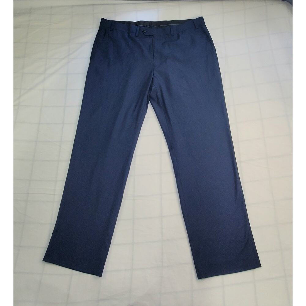 MICHAEL KORS Size 40x30 Mens Navy Blue STRETCH Business Casual Pants Slacks Ca14